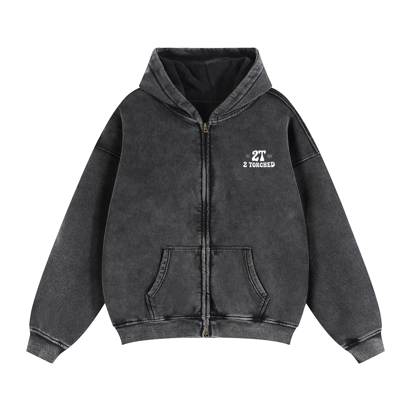 “success was never supposed to be easy” Zip-Through Boxy Fleece Hoodie