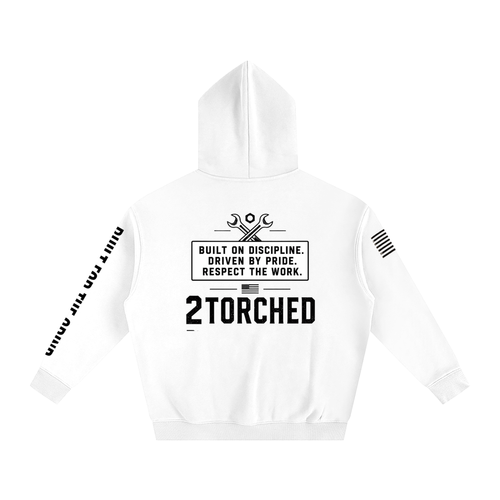 “RESPECT THE WORK” Oversize Fleeced Hoodie