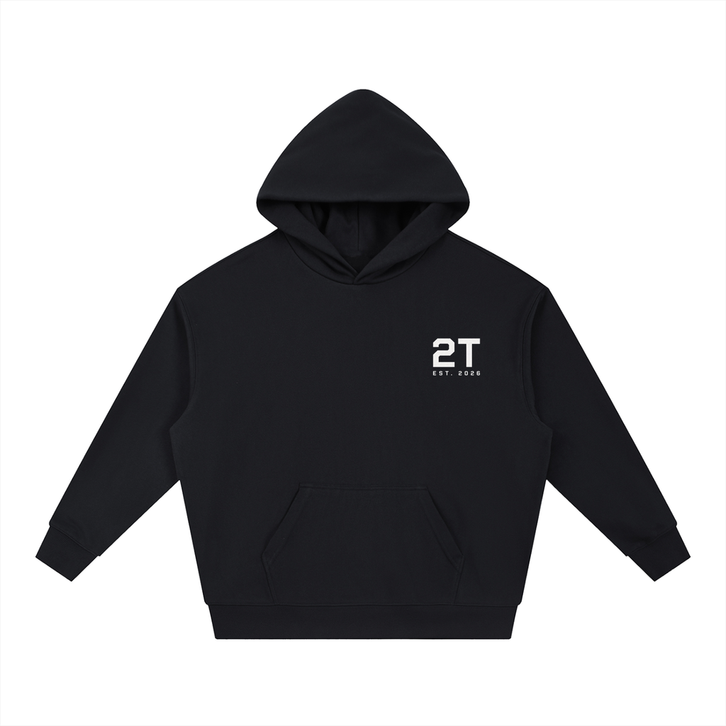 “Built For The Grind” Boxy Heavyweight Drop-Shoulder Hoodie