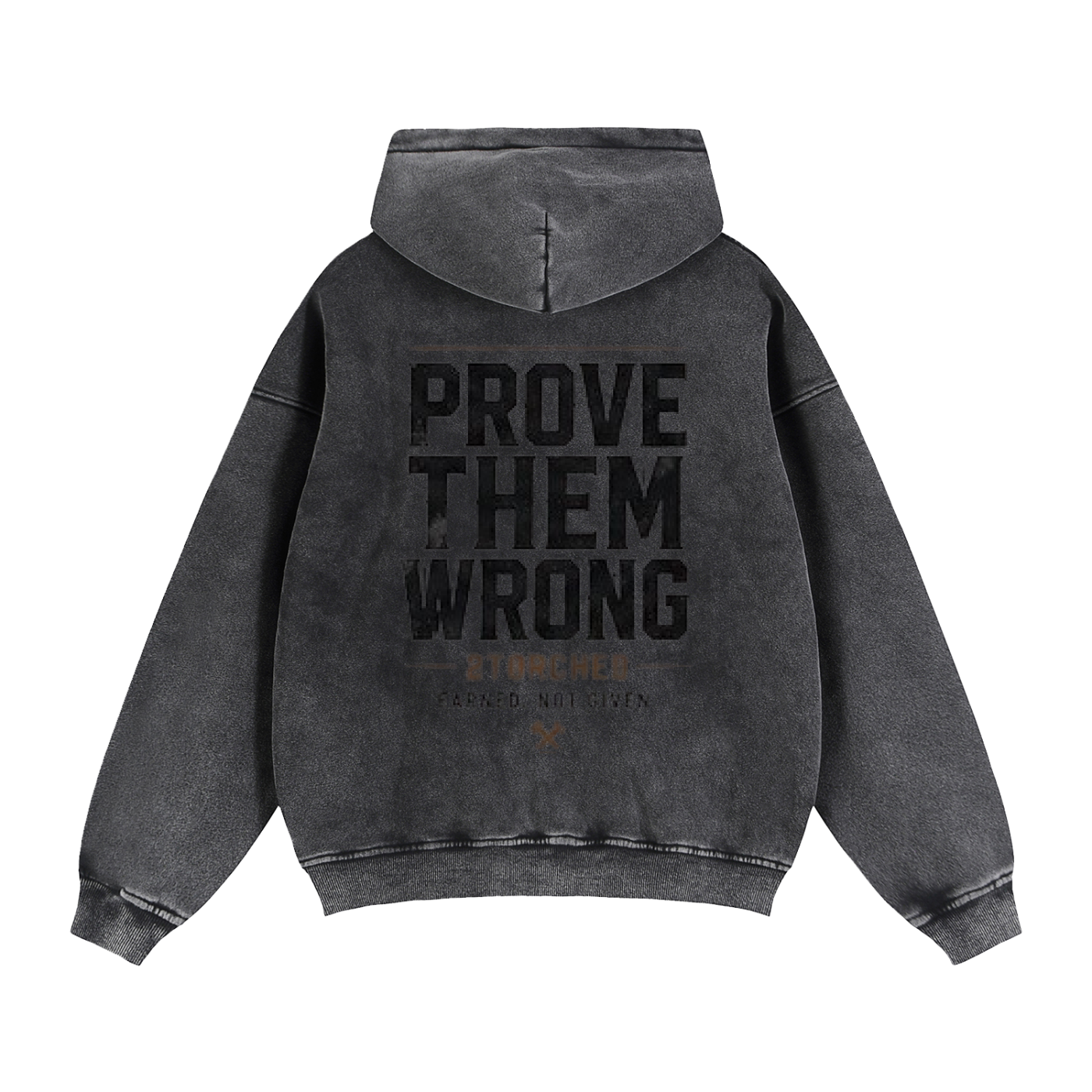 “Prove them Wrong” Zip-Through Boxy Fleece Hoodie