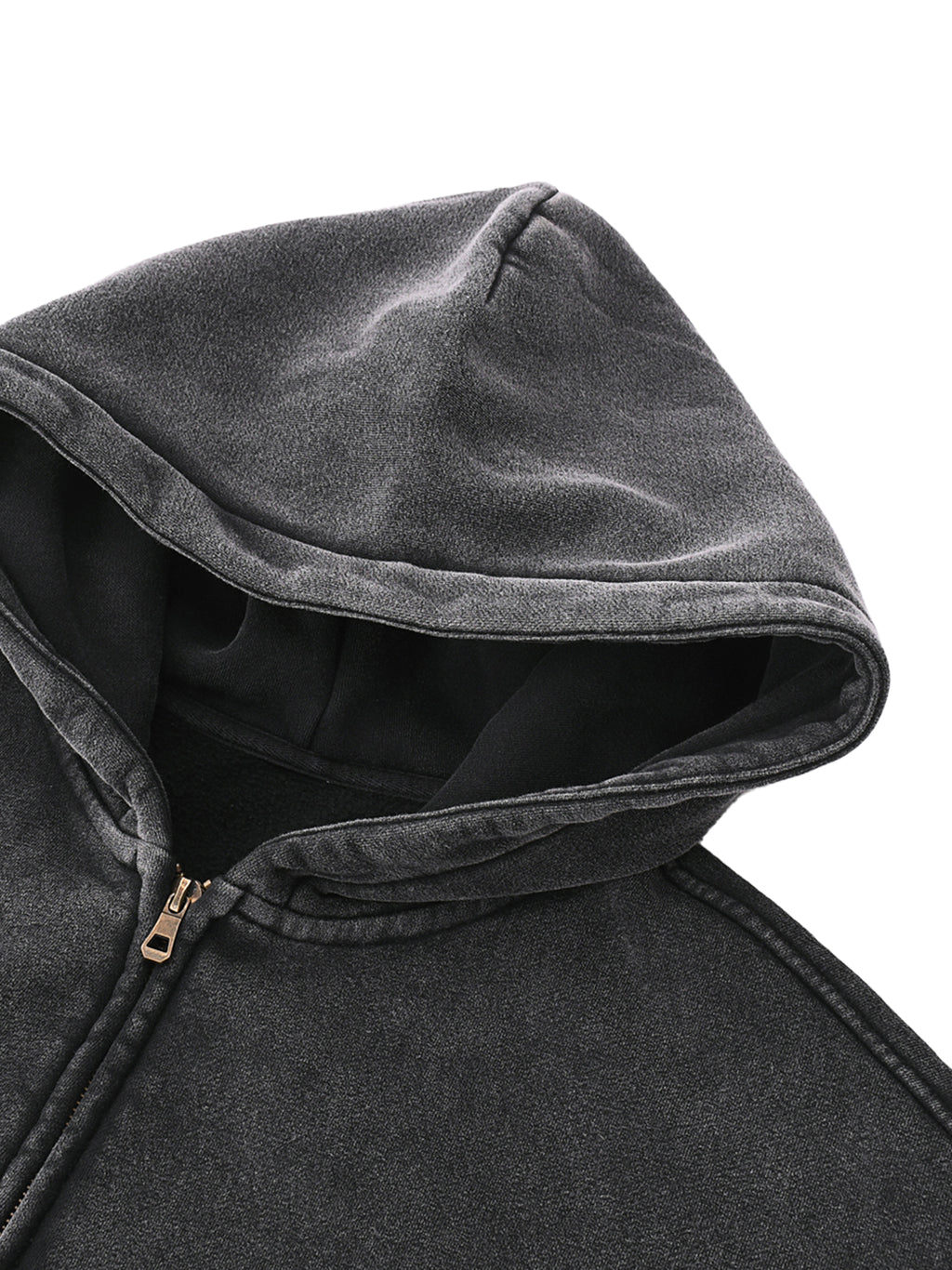 “success was never supposed to be easy” Zip-Through Boxy Fleece Hoodie