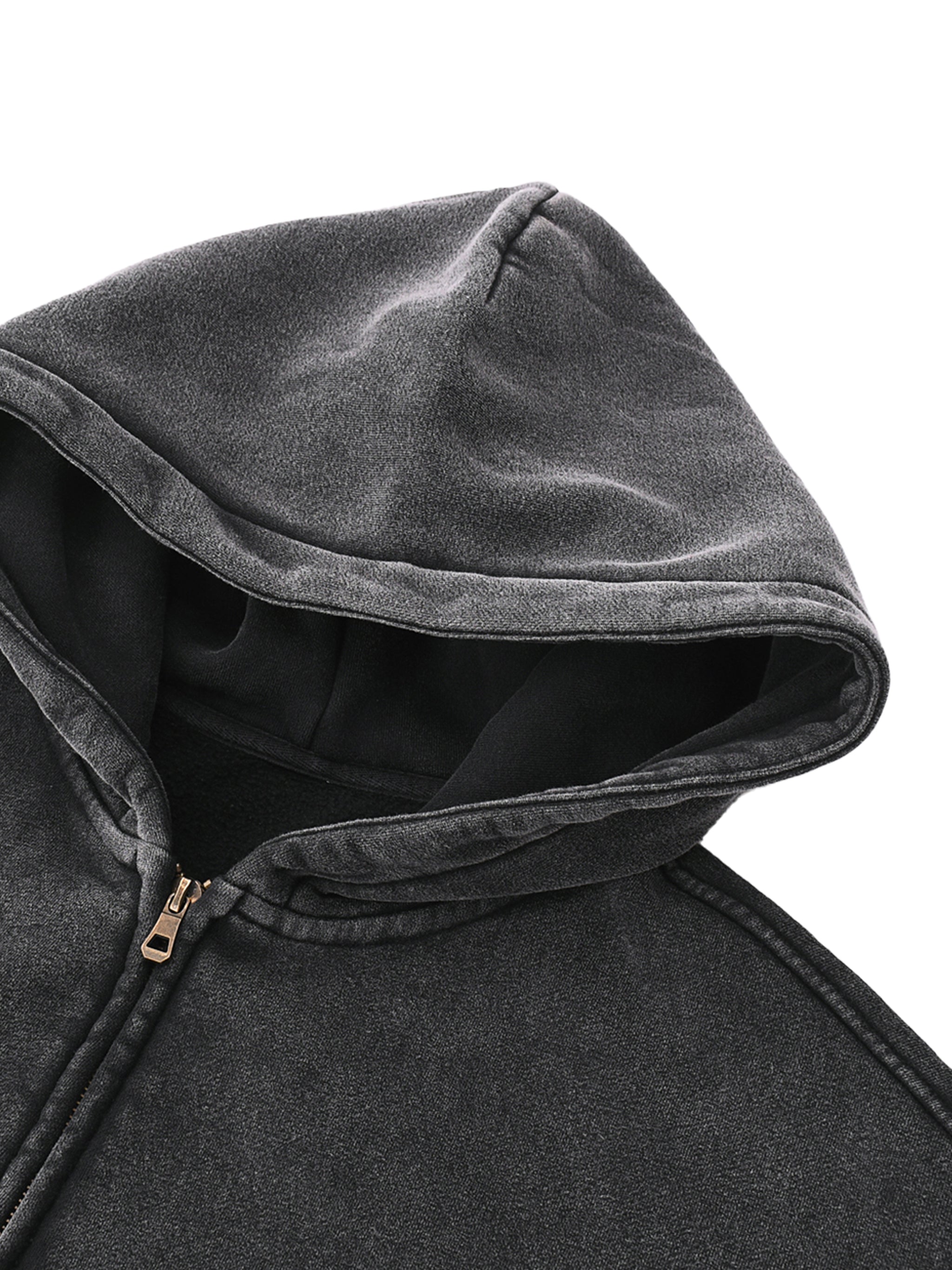 “success was never supposed to be easy” Zip-Through Boxy Fleece Hoodie